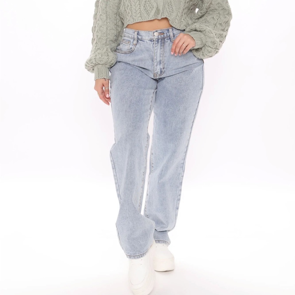 Fashion Nova get it straight slouch fit jeans size 5